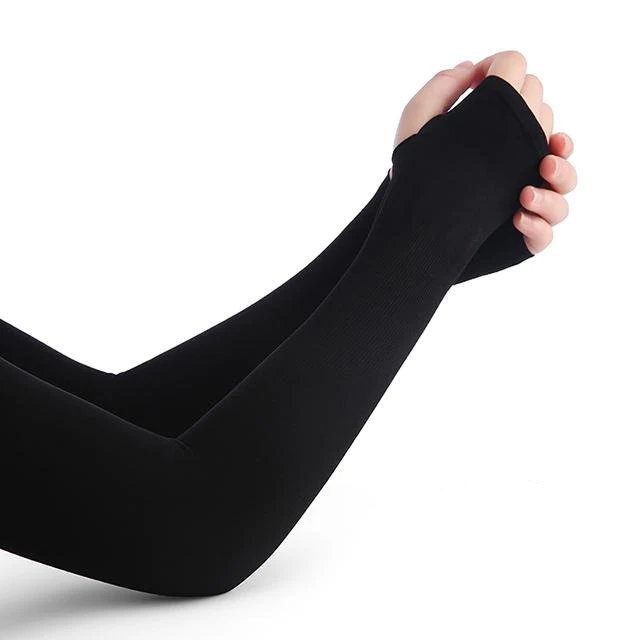 Ice Silk Arm Sleeves - Non-slip with UV Protection Sun Sleeves, Hand Protective Cover for Summer and Outdoor Activities