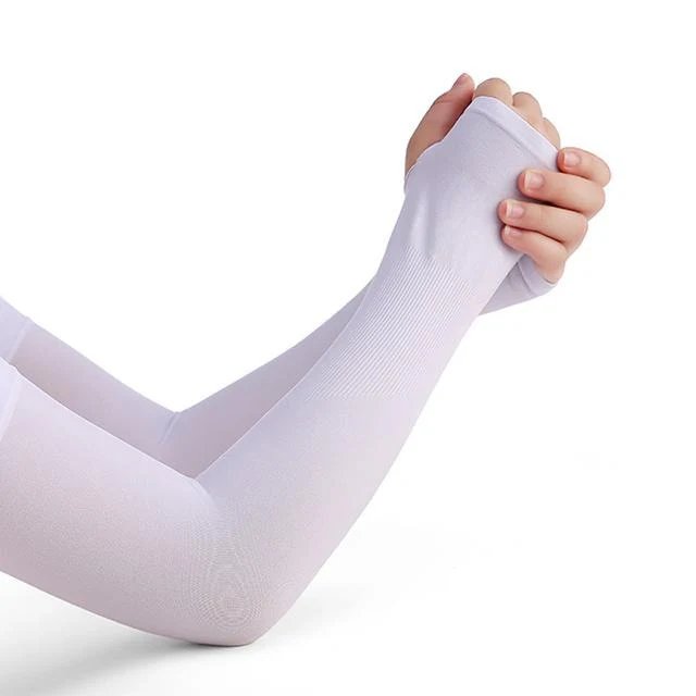 Ice Silk Arm Sleeves - Non-slip with UV Protection Sun Sleeves, Hand Protective Cover for Summer and Outdoor Activities