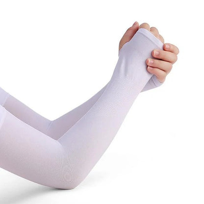 Ice Silk Arm Sleeves - Non-slip with UV Protection Sun Sleeves, Hand Protective Cover for Summer and Outdoor Activities