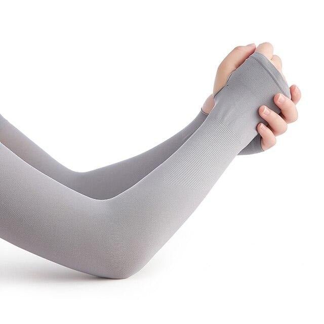 Ice Silk Arm Sleeves - Non-slip with UV Protection Sun Sleeves, Hand Protective Cover for Summer and Outdoor Activities