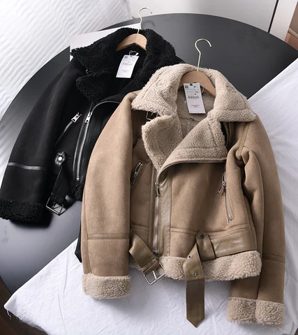 Edge leather jacket