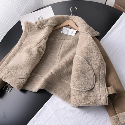 Edge leather jacket