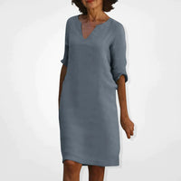 Summer Dress With V-Neck