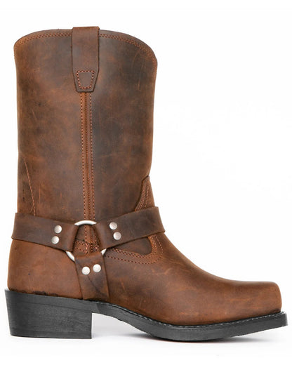 Men's Black Harness Boot - 11 Inch Tall