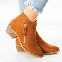 Orthopaedic leather boots for women
