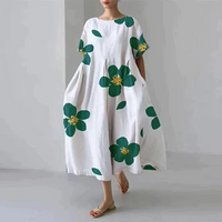 Casual and elegant dress with flora print