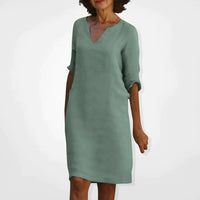 Summer Dress With V-Neck