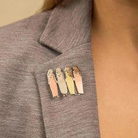 Bond Between Sisters Vintage Handmade Pins