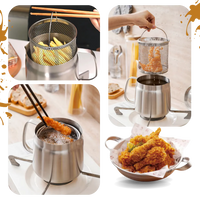 2-in-1 Stainless Steel Deep Frying Pot