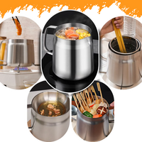 2-in-1 Stainless Steel Deep Frying Pot