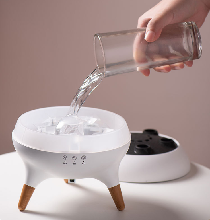Jellyfish and Flame Model Aromatherapy Humidifier with Night Light – Soothing Atmosphere Lamp for Home & Office Relaxation