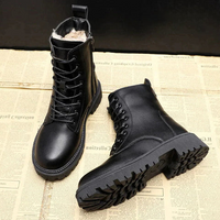 Leather winter boots