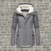 Pleated cotton coat with hood