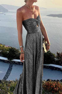 Elegant Off-The-Shoulder Sparkly Dress