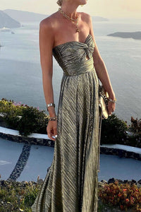Elegant Off-The-Shoulder Sparkly Dress
