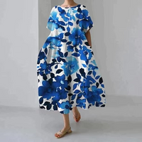 Casual and elegant dress with flora print