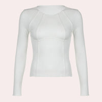 Simple Long Sleeve Women's Top