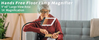 Full-Page Magnifying Glass with LED Light – Hands-Free Reading Aid for Books, Crafts & Hobbies