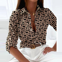 Blouse With Turn-Down Collar