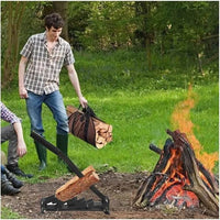 Wall Mounted Firewood Kindling Splitter