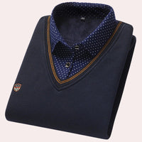 Men's Shirt Collar Sweater