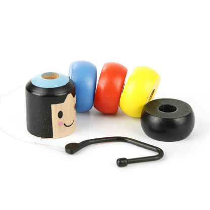 Immovable Little Wooded Man Funny Magic Toy