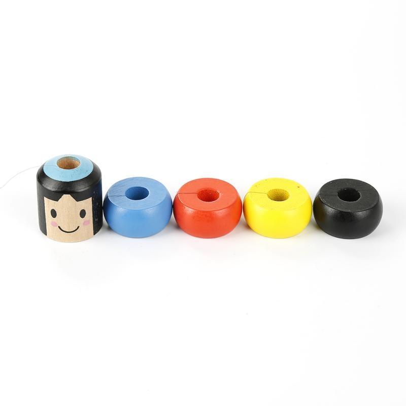 Immovable Little Wooded Man Funny Magic Toy
