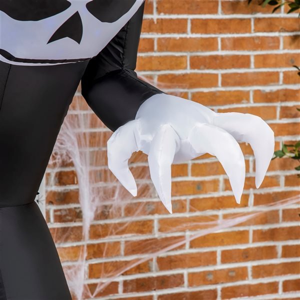 Giant Inflatable Ghost with Horns - Yard Blow Up Ghost Inflatable Decoration with Flame Projection