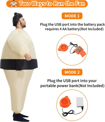 Inflatable Sumo Wrestler Costume - Inflatable Sumo Suits for Adults