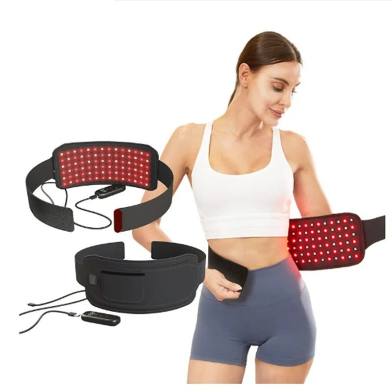 Infrared Light and Red Light Therapy Belt for Weight Loss - Waist  Wrap Device for Back Shoulder Neck Waist Muscle Pain Relief