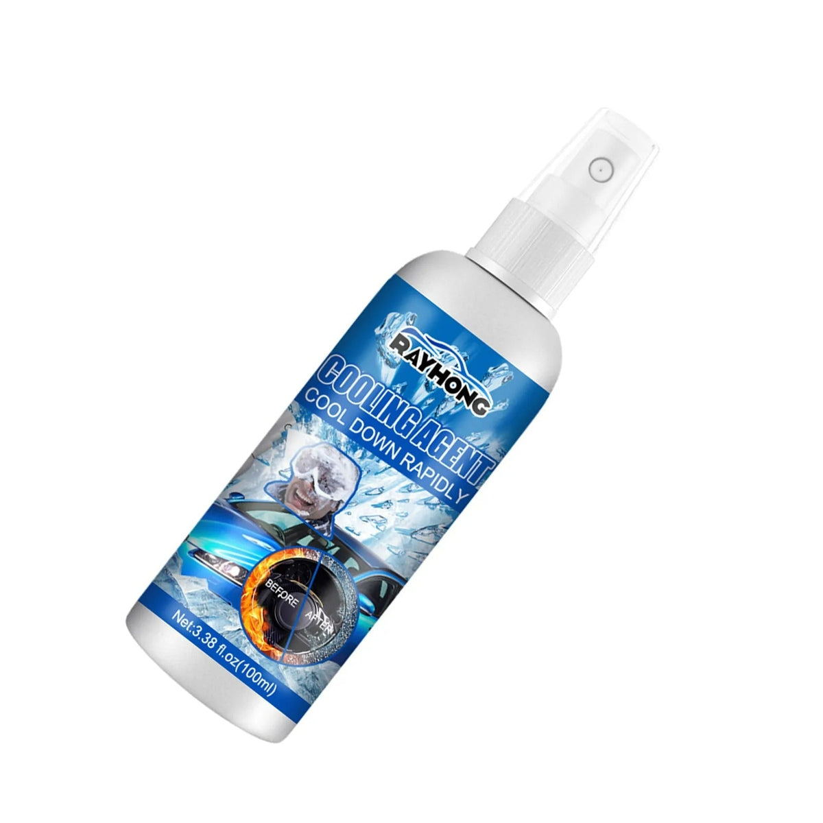 Instant Freeze Spray - Car Heat Remover Freeze, Auto Grade of Heat Remover Freeze