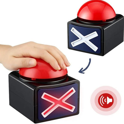 Interactive Game Answer Buzzer with Sound & Light – Perfect for Trivia, Quiz, and Talent Shows