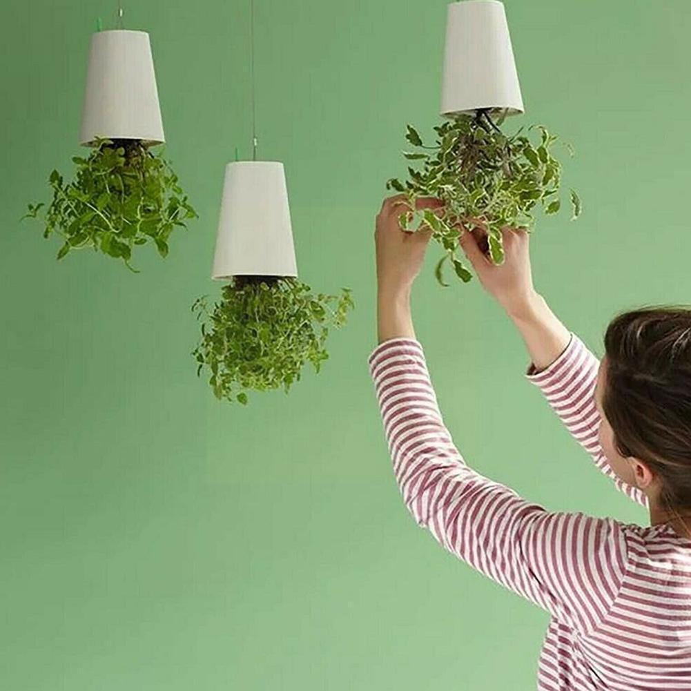 Inverted Planting Pot - 360-Degree Rotation Storage Garden Flower Pots  for Balcony Garden Home Decoration