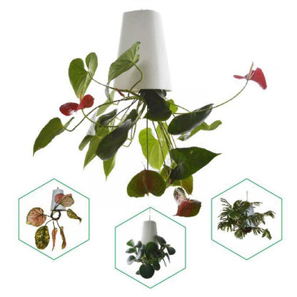 Inverted Planting Pot - 360-Degree Rotation Storage Garden Flower Pots  for Balcony Garden Home Decoration