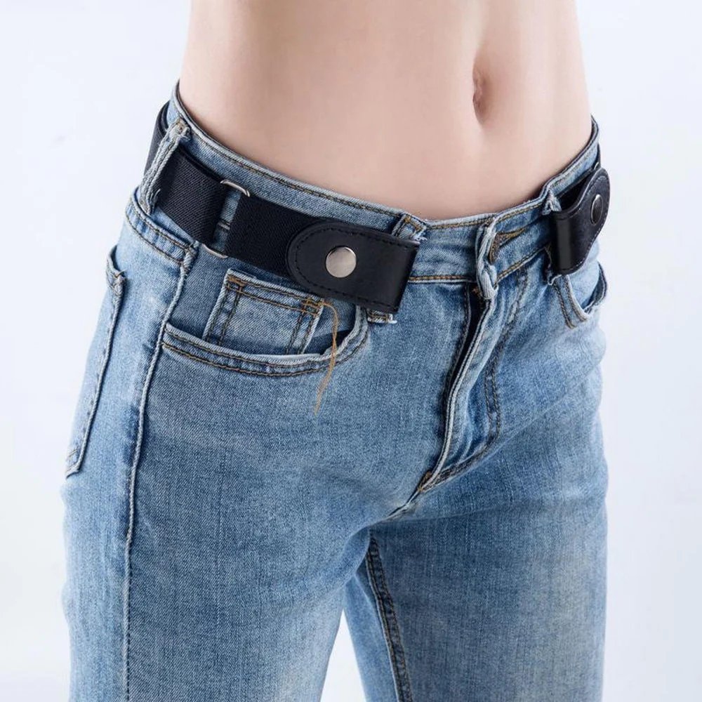 Invisible Elastic Waist Belts - Buckle Stretch Slim Waist Belt For Jean Pants, Dresses, Women/Men
