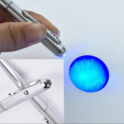 Invisible Ink Pen With UV Light – Write Secret Messages with Invisible Ink! Perfect for School, Office, and Creative Fun