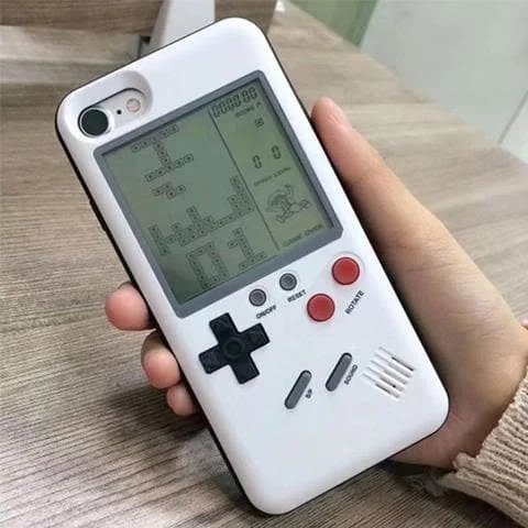 iPhone Retro-Game Case Black & White