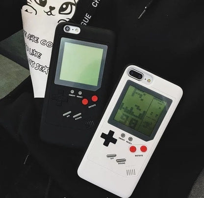 iPhone Retro-Game Case Black & White