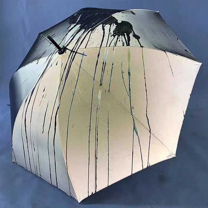 Iridescent Color-Changing Umbrella – Reflective, Auto-Folding EVA Shield for Dazzling Future Warriors