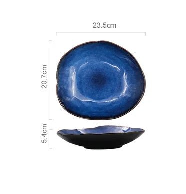 Irregular Nordic Design Ceramic Dinnerware – Pottery Plates & Bowls for a Stylish Dining Experience