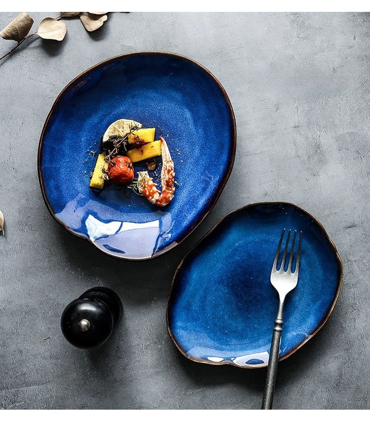 Irregular Nordic Design Ceramic Dinnerware – Pottery Plates & Bowls for a Stylish Dining Experience