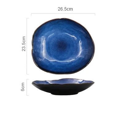 Irregular Nordic Design Ceramic Dinnerware – Pottery Plates & Bowls for a Stylish Dining Experience