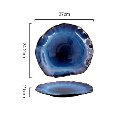 Irregular Nordic Design Ceramic Dinnerware – Pottery Plates & Bowls for a Stylish Dining Experience