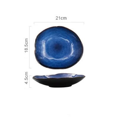 Irregular Nordic Design Ceramic Dinnerware – Pottery Plates & Bowls for a Stylish Dining Experience