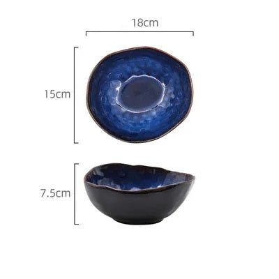 Irregular Nordic Design Ceramic Dinnerware – Pottery Plates & Bowls for a Stylish Dining Experience