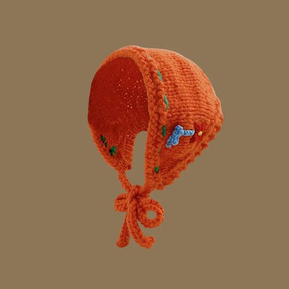 Japanese-Inspired Handmade Flower Knitted Headband – Adorable & Cozy Ear Warmer with Versatile Triangle Scarf Earmuffs for Ultimate Comfort