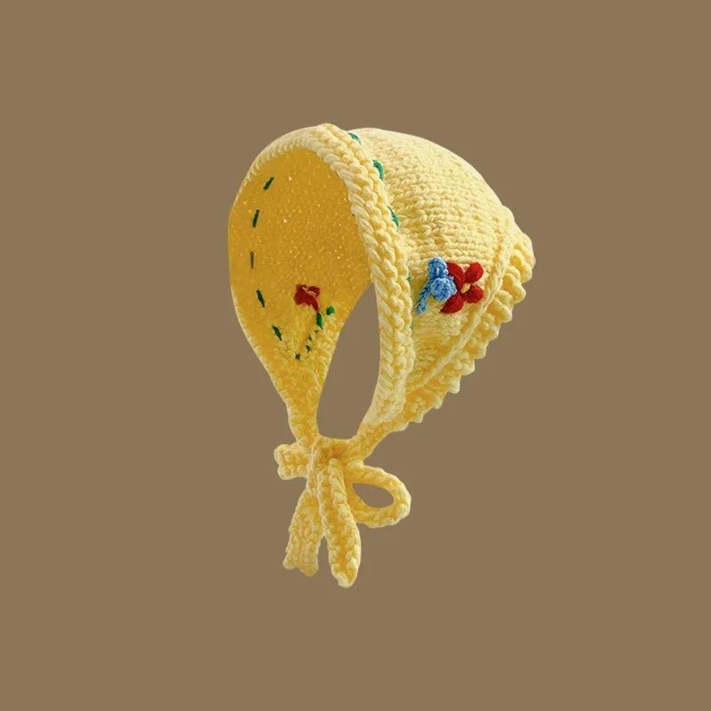 Japanese-Inspired Handmade Flower Knitted Headband – Adorable & Cozy Ear Warmer with Versatile Triangle Scarf Earmuffs for Ultimate Comfort
