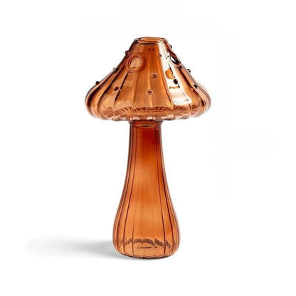 Jelly Mushroom Glass Vase – Nordic-Style Hydroponic Aromatherapy Bottle for Flowers & Plants, Perfect Tabletop Accent for Elegant Home Décor
