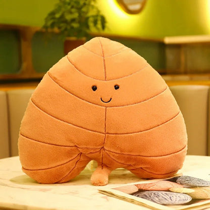 Kawaii Plush Maple Leaf Pillow – Soft Maple & Ginkgo Stuffed Toys for Cozy Room Decor, Holiday Charm, and Perfect Party Gifts