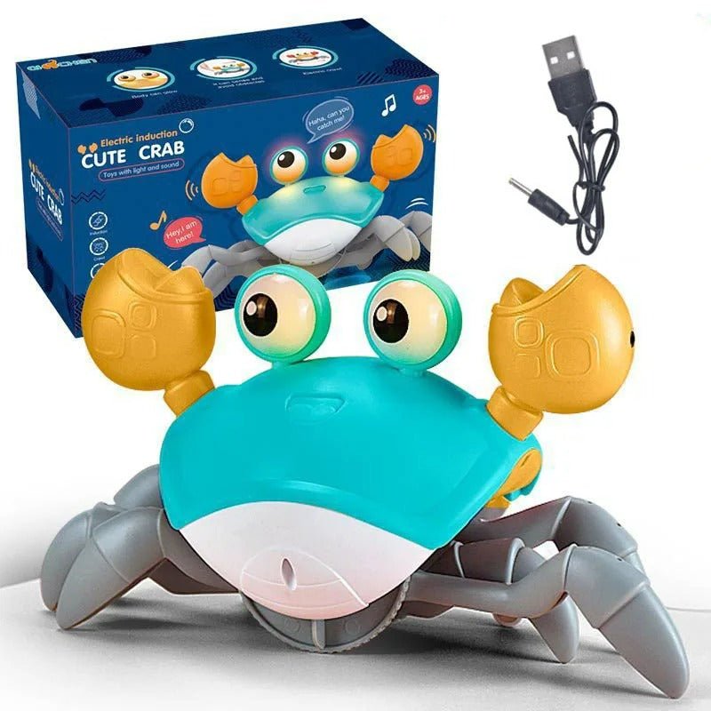 Kids Crawling Crab & Octopus Toy - Sensor Escape Chase Toy with Lights and Music